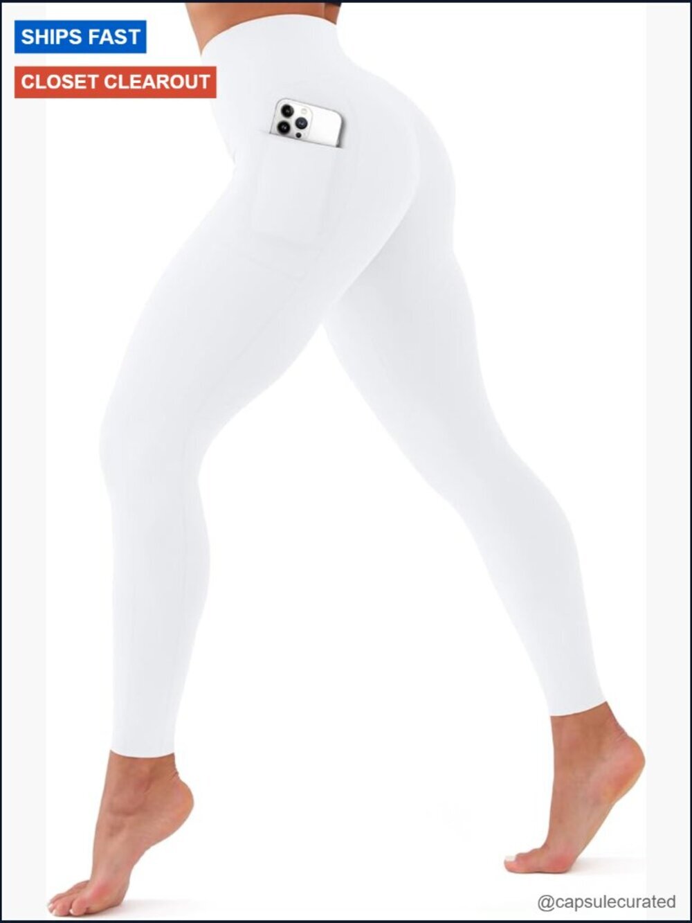 High Waisted Tummy Control Leggings - Non See Through Workout Yoga Pants